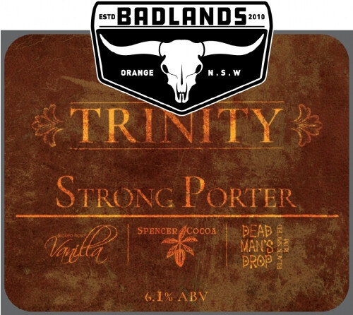Badlands Brewery Trinity Strong Porter