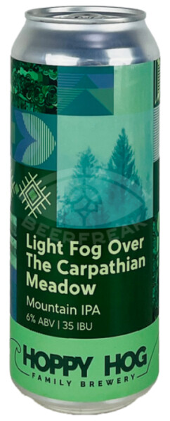 Hoppy Hog Family Brewery Light Fog Over The Carpathian Meadow