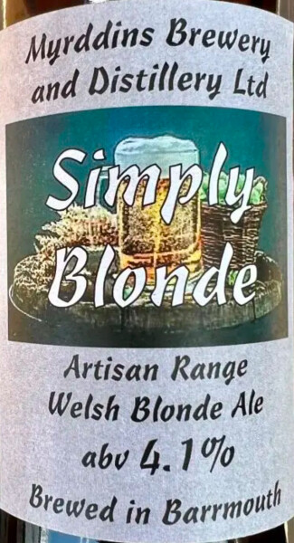 Myrddins Brewery & Distillery Simply Blonde