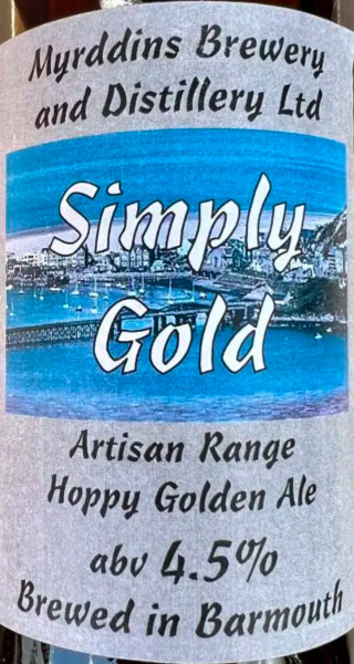 Myrddins Brewery & Distillery Simply Gold