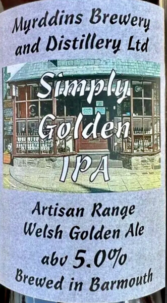 Myrddins Brewery & Distillery Simply Golden IPA