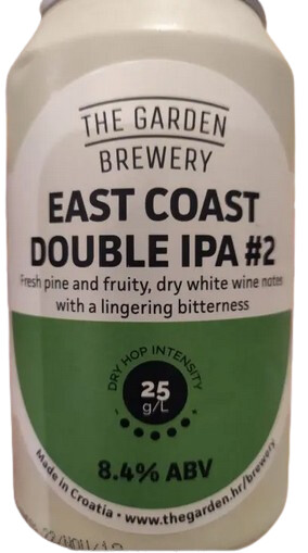 The Garden Brewery East Coast Double IPA #2