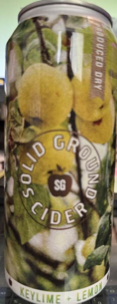 Solid Ground Brewing Key Lime + Meyer Lemon Cider