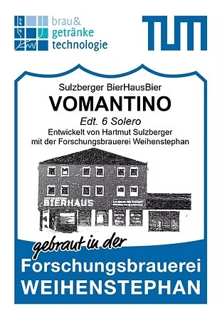 Technische Universität München (TUM) Forschungsbrauerei Vomantino Edt. 6 - Solero
