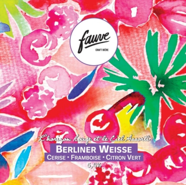 Fauve Craft Bière L'Horizon Rouge et le Ciel Assorti