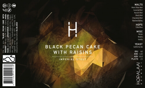 Hopalaa! Brewery Black Pecan Cake With Raisins