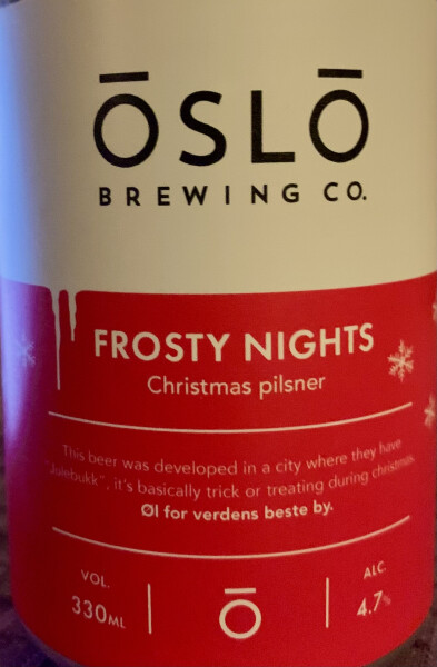 Oslo Brewing Co. Frosty Nights