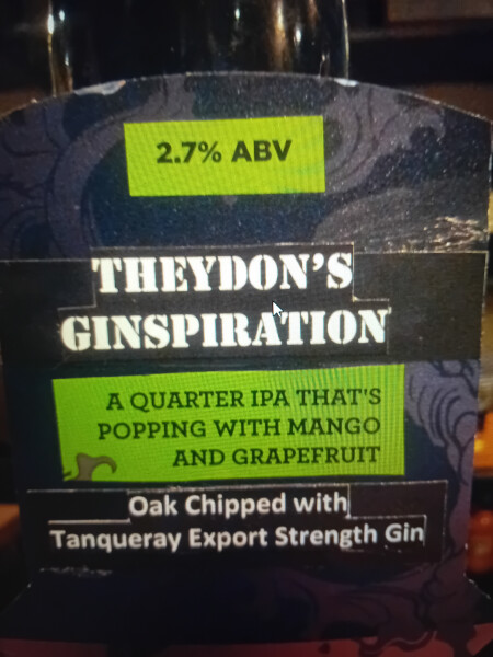 Siren Craft Brew Theydon's Ginspiration