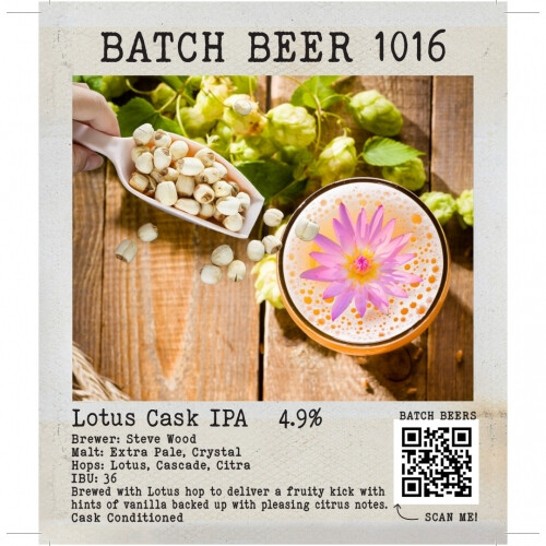 Joule's Brewery Lotus Cask IPA (Batch Beer 1016)