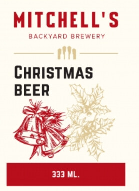 Mitchell's Backyard Brewery Christmas Beer