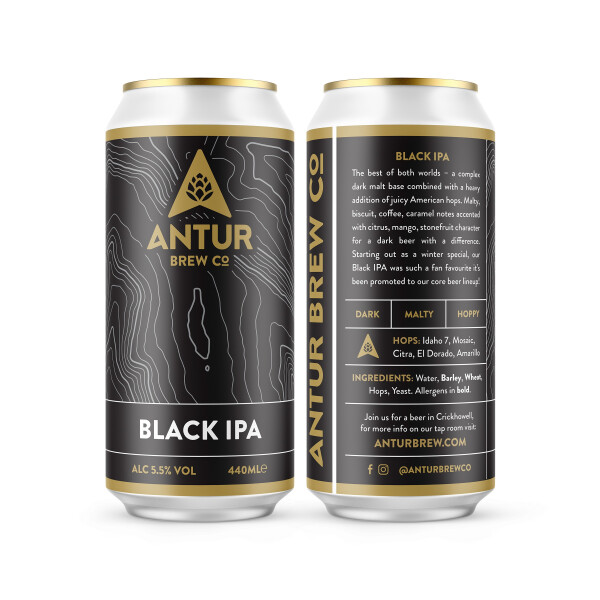 Antur Brew Co Black IPA