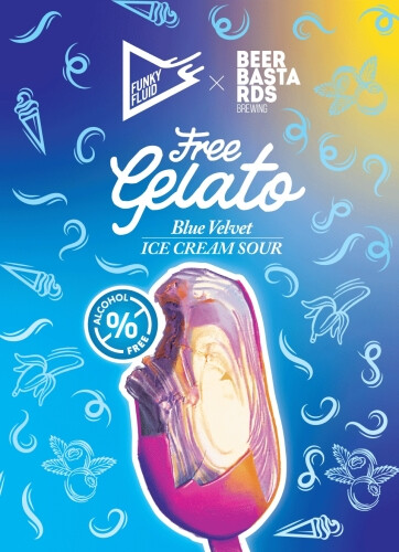 Funky Fluid Free Gelato: Blue Velvet