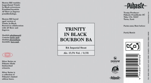Pühaste Trinity In Black - Bourbon BA (2022)