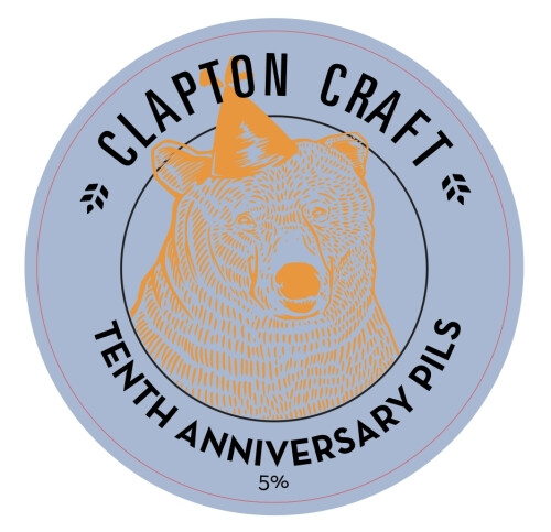 Braybrooke Beer Co Clapton Craft Tenth Anniversary Pils
