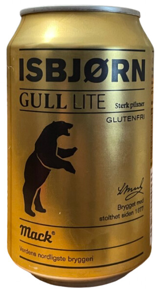 Mack Ølbryggeri Isbjørn Gull Lite