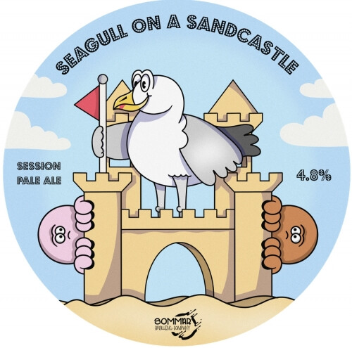 Sommar Brewing Company Seagull on a Sandcastle