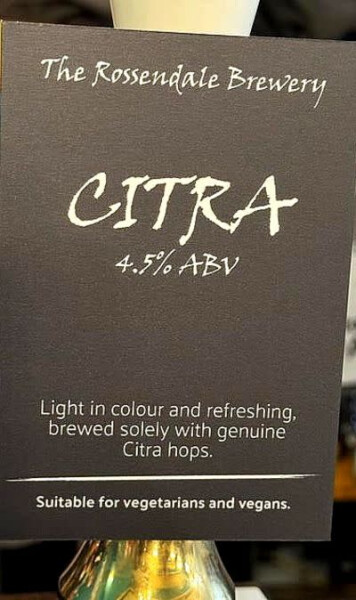 Rossendale Brewery Citra