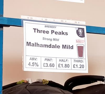 Three Peaks Brewery Malhamdale Mild