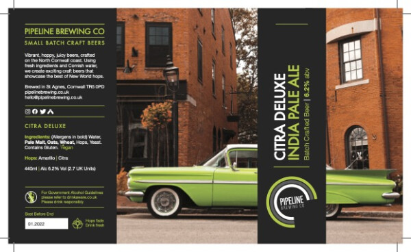 Pipeline Brewing Co Citra Deluxe