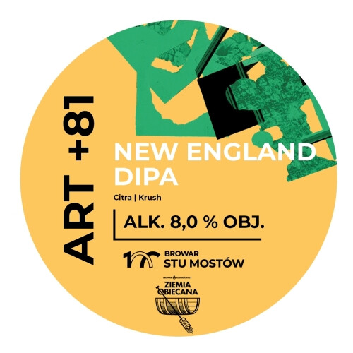 Browar Stu Mostów ART+81 New England DIPA