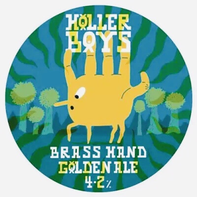 Holler Brewery Brass Hand