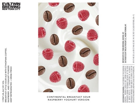 Evil Twin Brewing NYC Continental Breakfast Sour Raspberry Yoghurt Version