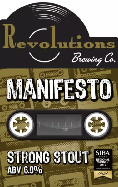 Revolutions Brewing Manifesto Strong Stout