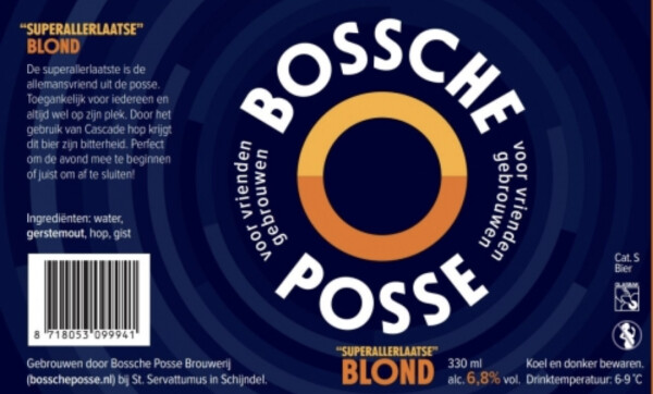 Bossche Posse Brouwerij Superallerlaatste Blond