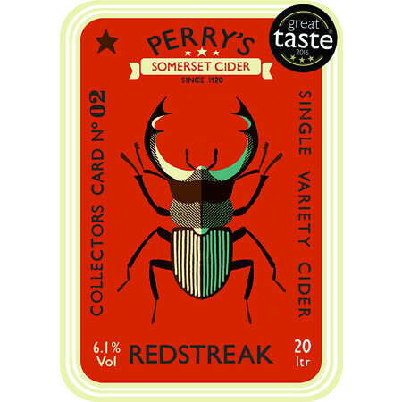 Perry's Cider Collectors Card #02 Redstreak (Bottle)