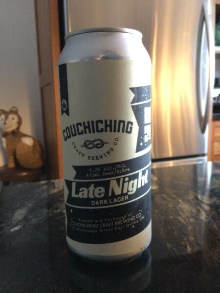Couchiching Craft Brewing Co. Late Night Dark Lager