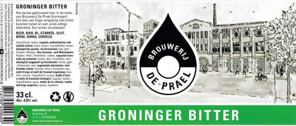 Brouwerij De Prael Den Haag Groninger Bitter