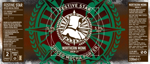 Northern Monk Brew Co. Festive Star - Spiced Mocha Porter (2018)