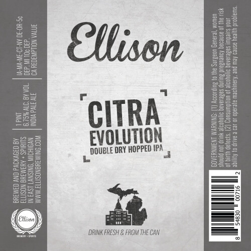 Ellison Brewery + Spirits Citra Evolution