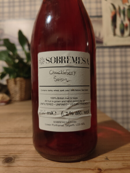 Sobremesa Drinks Chuckleberry Saison