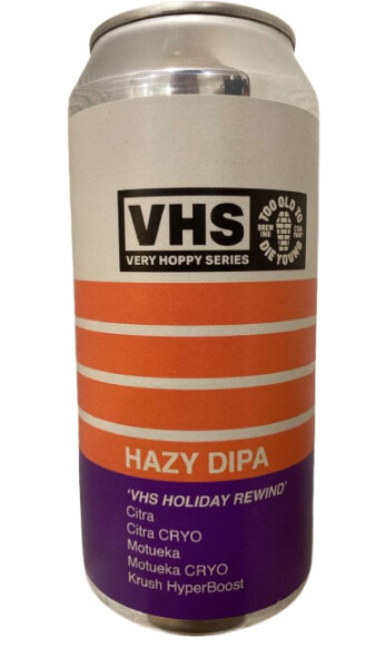 Too Old To Die Young Brewing Co. VHS Holiday Rewind