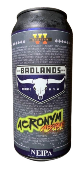 Badlands Brewery Acronym Abuse Chapter VI
