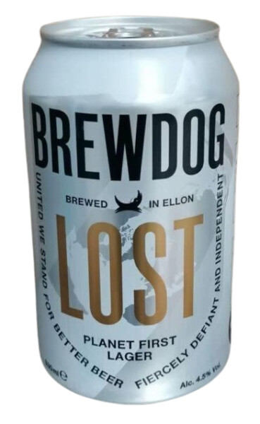 BrewDog Lost Lager (Planet First Lager 4.5%)