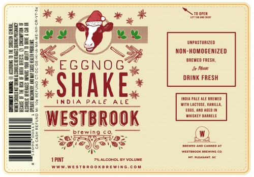 Westbrook Brewing Co. Eggnog Shake IPA