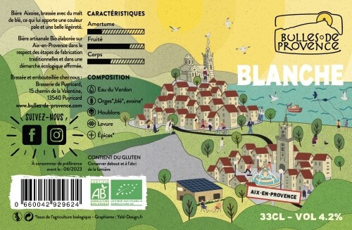 Bulles de Provence - Brasserie de Puyricard Bulles de Provence Bulle Blanche