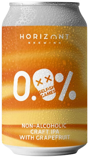 Horizont Brewing Selfish Games - Non Alcoholoc Craft IPA With Grapefruit