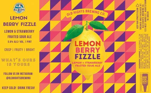 Old Hights Brewing Company Lemon Berry Fizzle