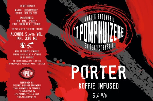 Lambiek Brouwerij en Geuzestekerij 't Pomphuizeke (Home Brewery) Porter Koffie Infused