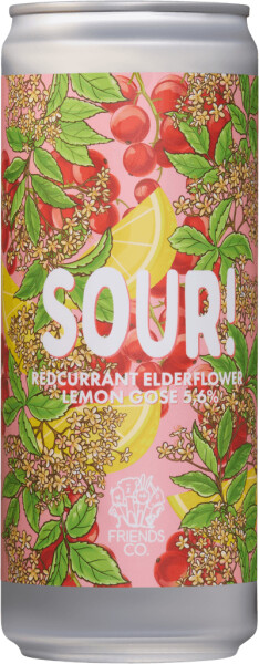 Friends Company Brewing Sour! Redcurrant Elderflower Lemon