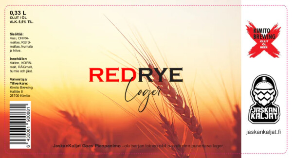 Kimito Brewing Red Rye Lager
