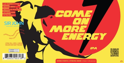 Brasserie Sir John Brewing Company Come on More Energy