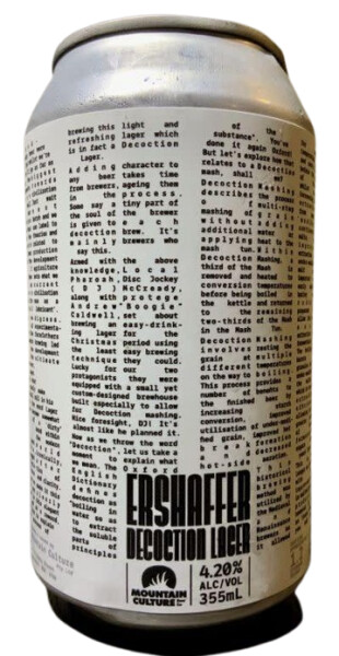 Mountain Culture Beer Co Ershaffer