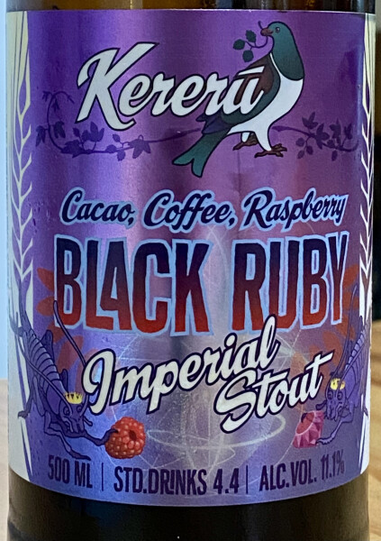 Kererū Brewing Company Black Ruby Imperial Stout
