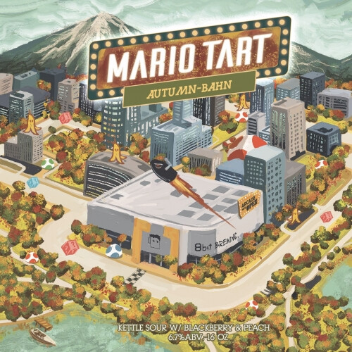 8-Bit Aleworks Mario Tart: Autumn-Bahn