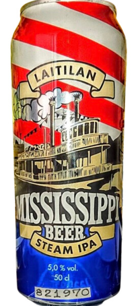 Laitilan Wirvoitusjuomatehdas Mississippi Beer Steam IPA