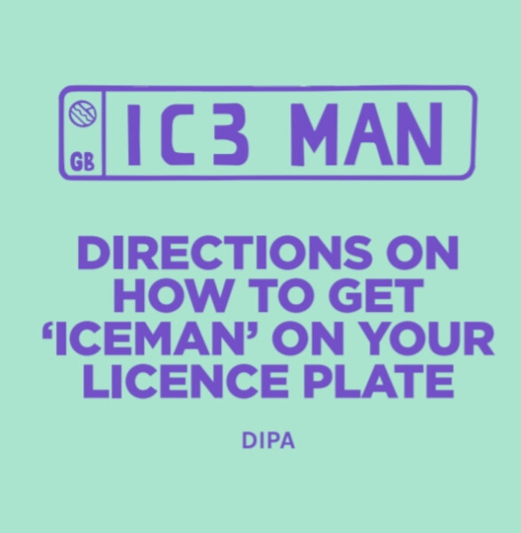 Pomona Island Brew Co. Directions On How To Get 'Iceman' On your Licence Plate